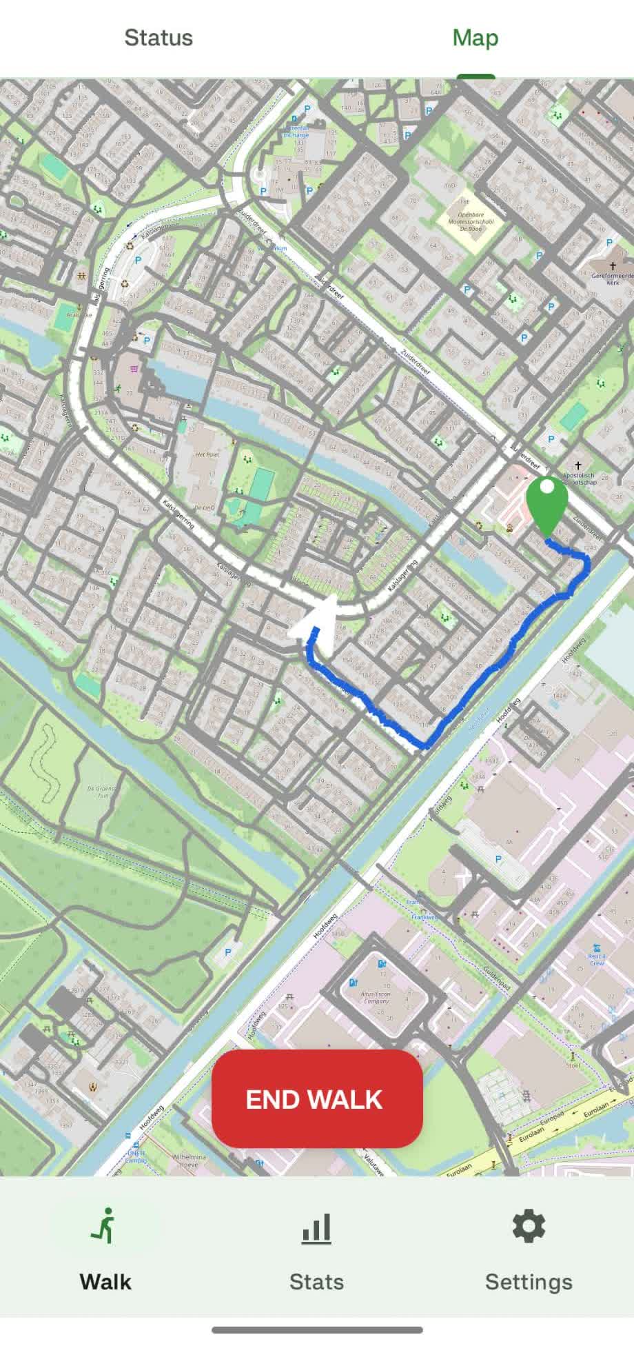 Live walk tracking